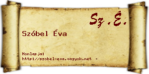 Szóbel Éva névjegykártya